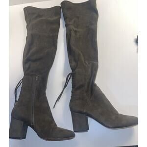 ALDO Womens Adessi Suede Over the Knee High Boots Block 3” Heel Brown‎ Size 8.5